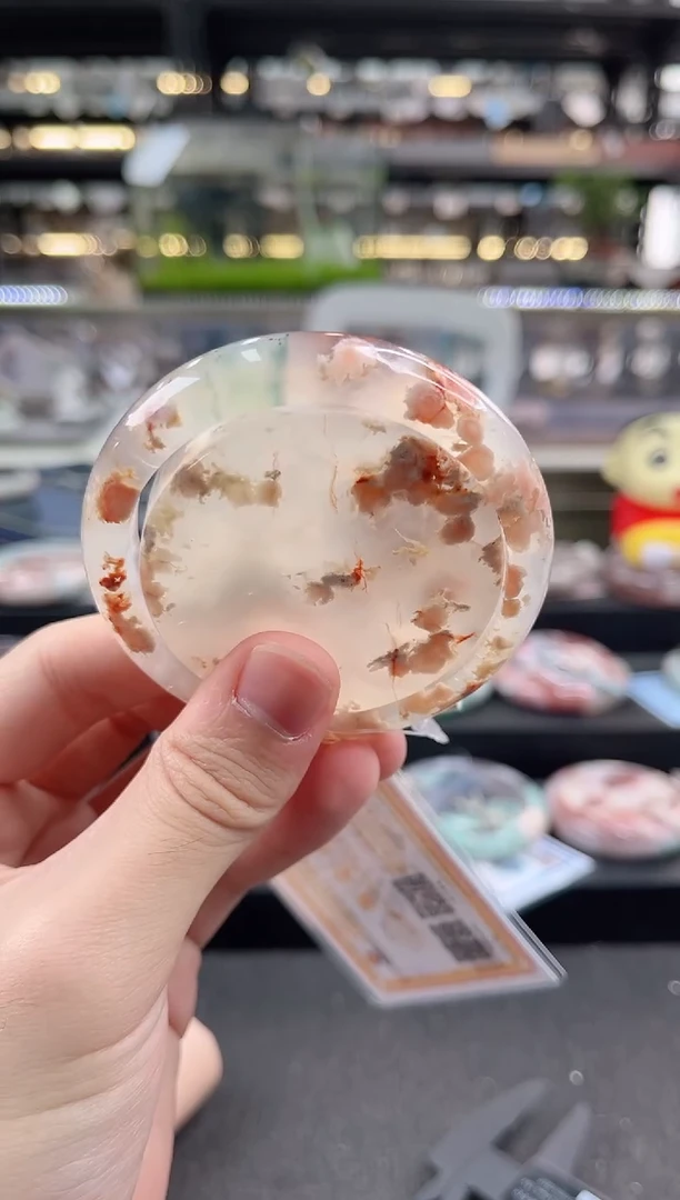 未镶嵌手镯石英质玉57--58圈口 （赠品镯心）5S9407