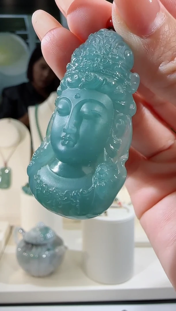 【闪购商品】翡翠吊坠(不含链)未镶嵌观音首多样性发一