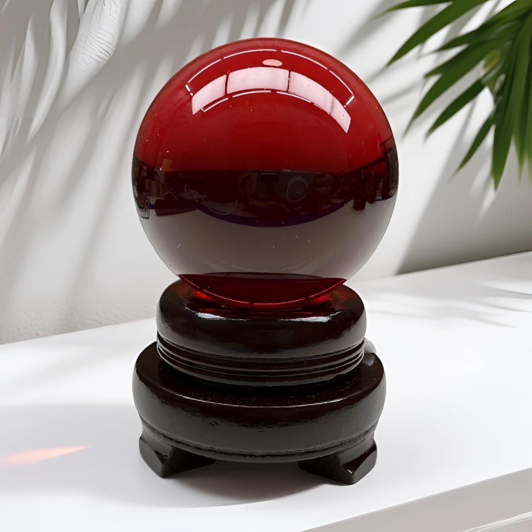 满红风水水晶球SJQ05