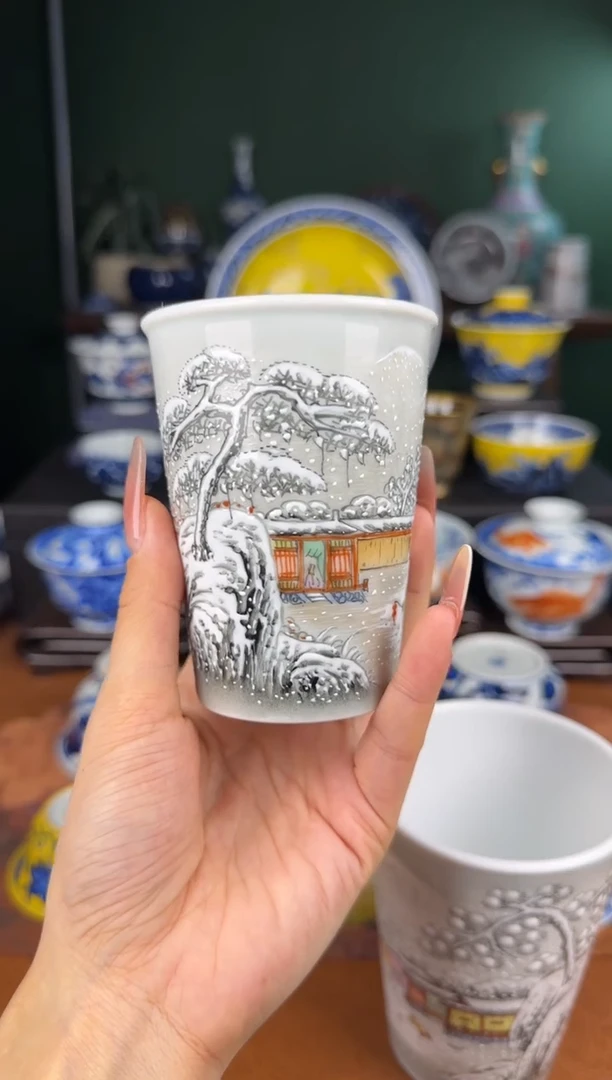 杯艺汉 雪景小号可乐杯