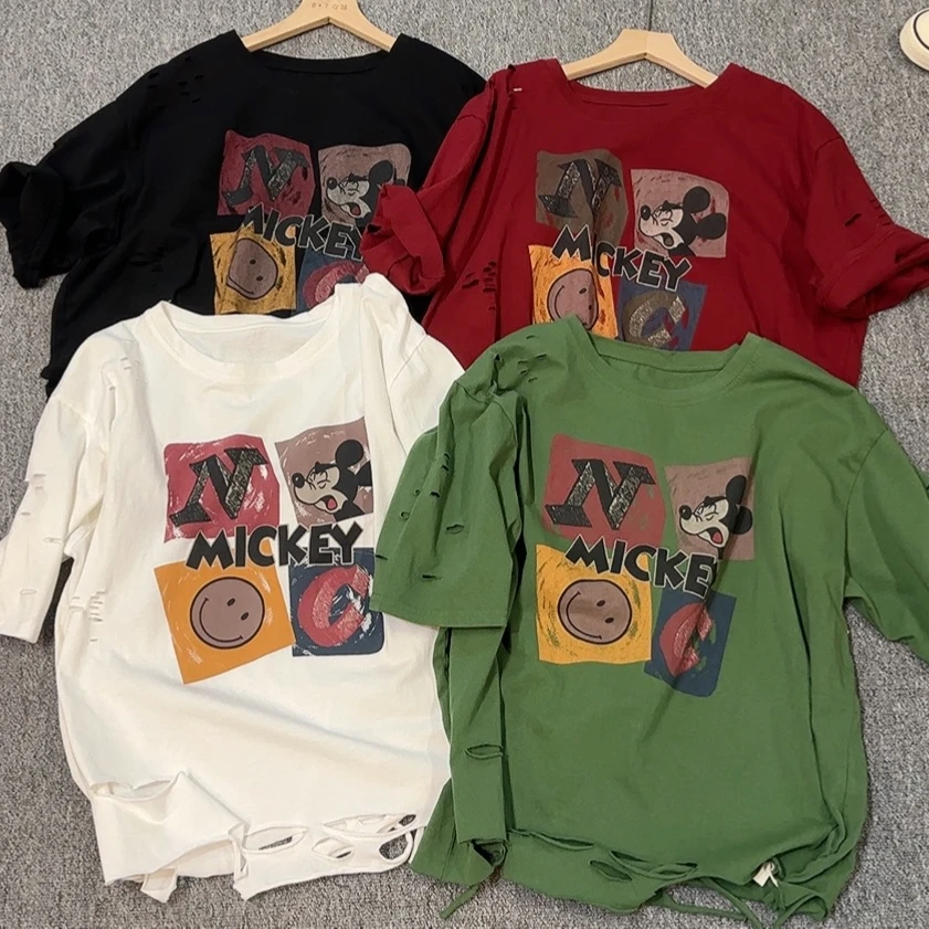 6801——新款破边4色潮牌半袖