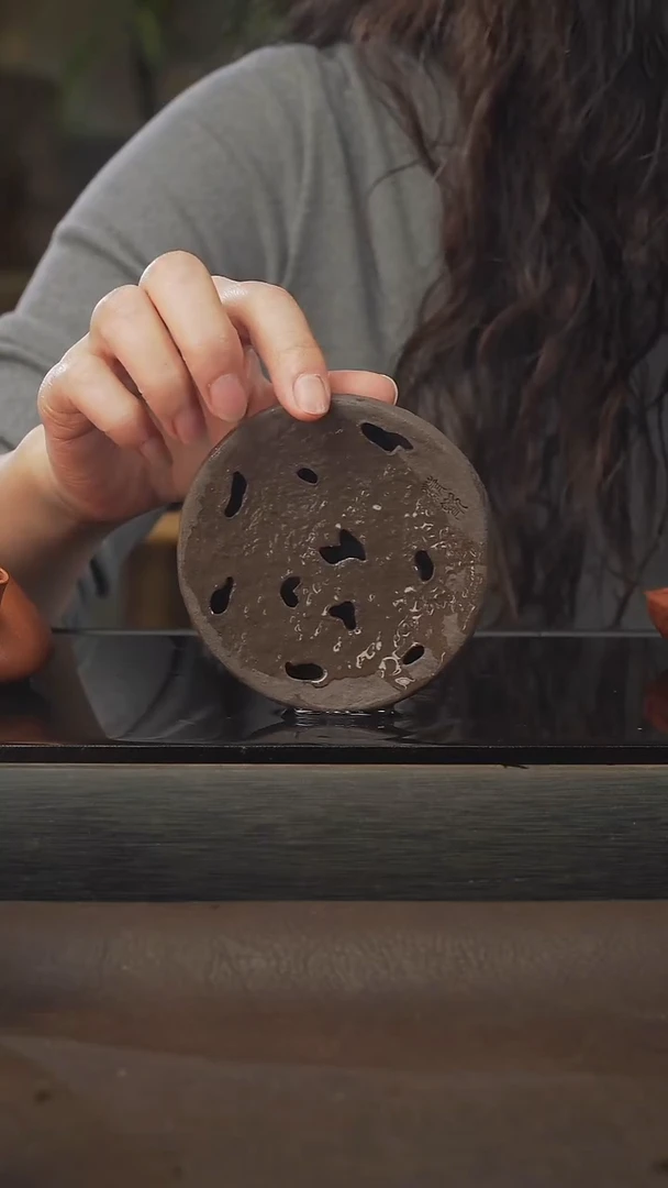 茶壶紫砂月亮壶承