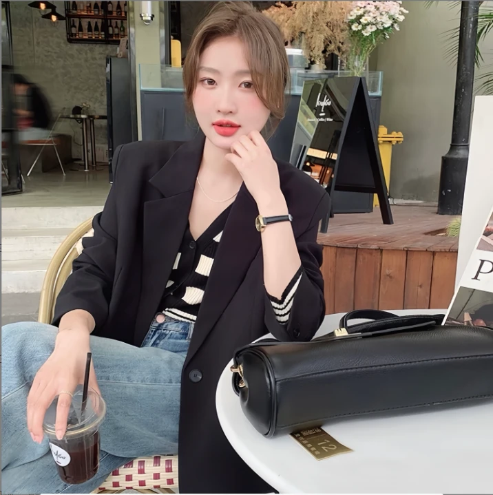 外套女款爆款2025新款休闲百搭小西装女士网红款外套西装外套女