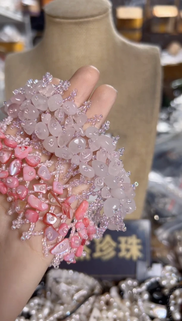 未镶嵌淡水珍珠珠宝奇石XA手链2条