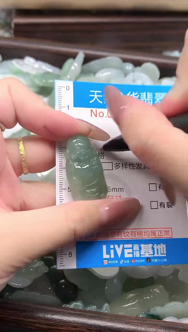 颈饰未镶嵌翡翠净货挂件-0680