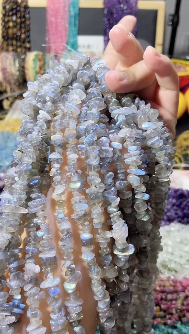 未镶嵌珠宝半成品水晶灰月光