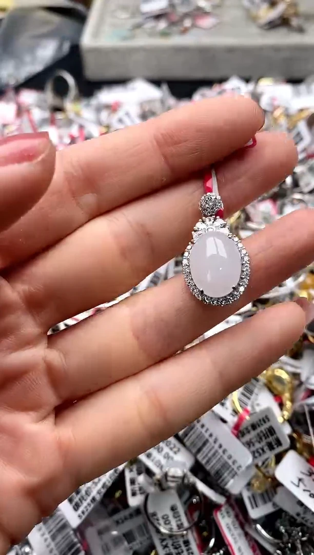 【闪购商品】翡翠戒指银S925镶嵌55555555     7