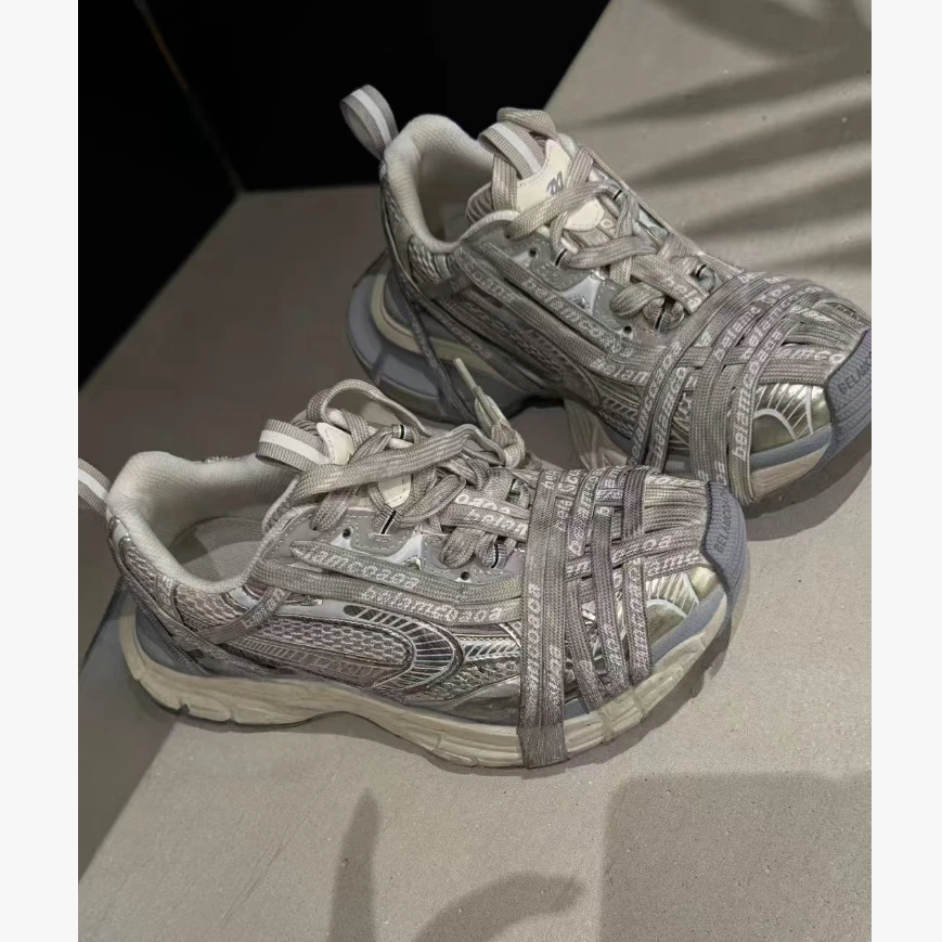 DEZI潮流时尚透气舒适绑绳百搭网面女鞋休闲鞋LS25225077