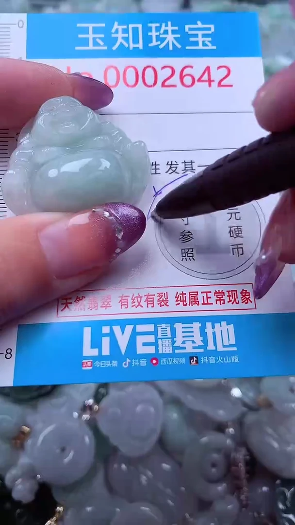 翡翠未镶嵌吊坠(不含链)2642