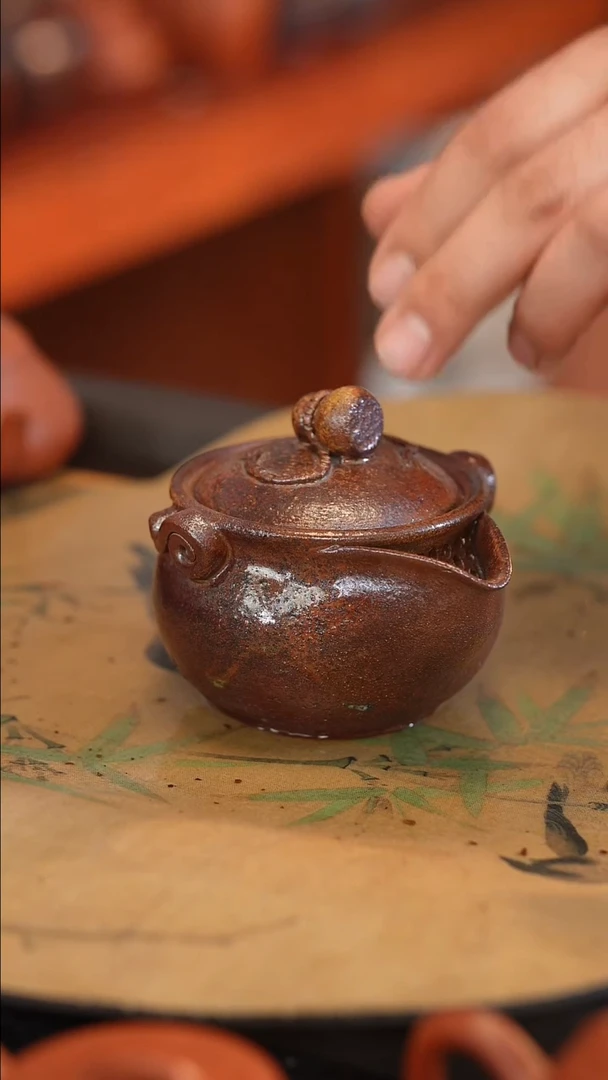 茶壶紫砂原矿手工制作