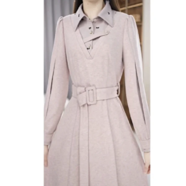 2024秋季新款时尚气质优雅修身显瘦连衣裙