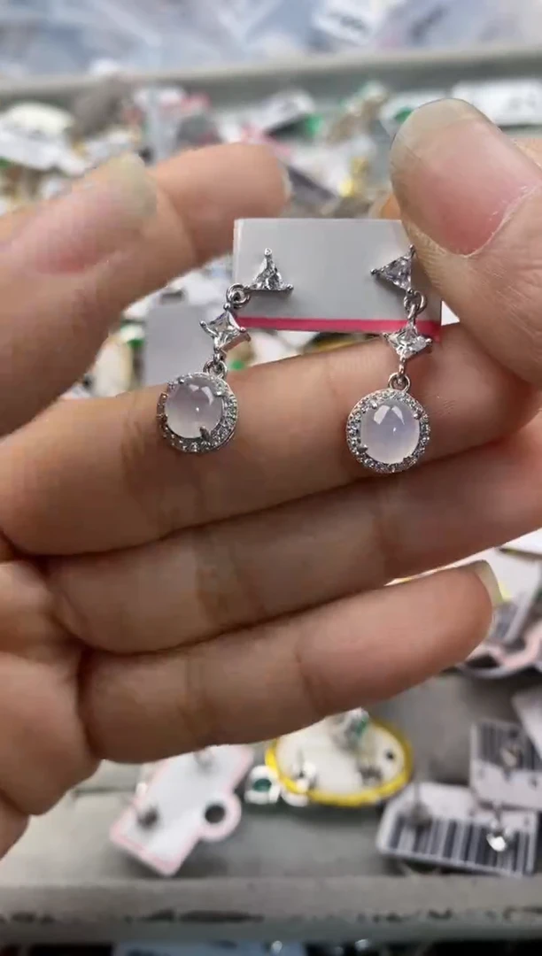 银S925镶嵌戒指翡翠333---3