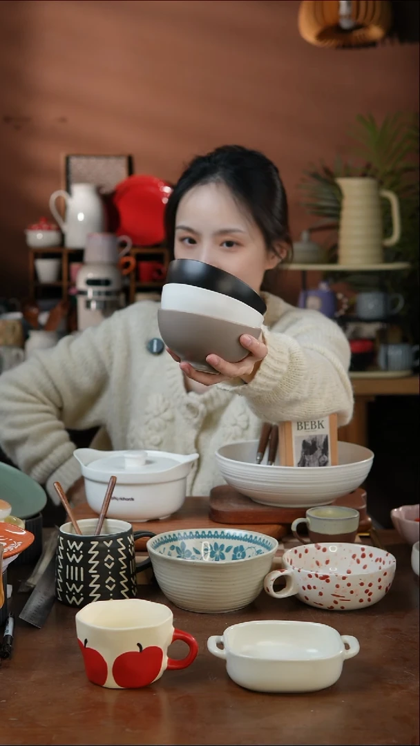 瓷片3个装 4.5英寸小饭碗 微瑕 凑满20发货