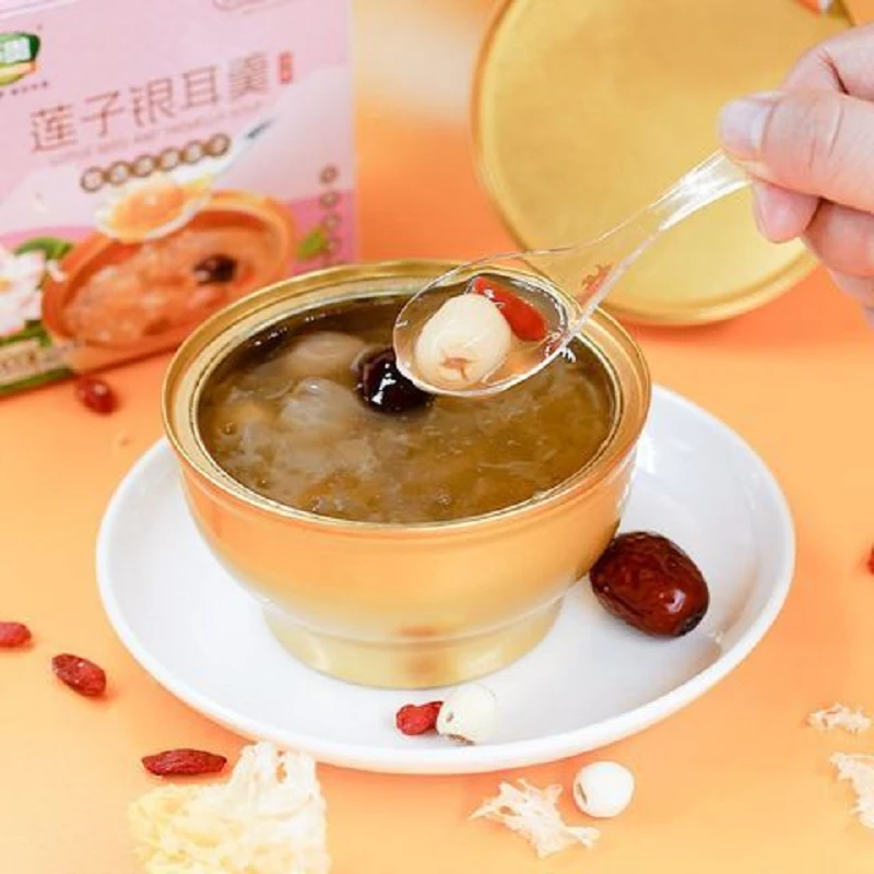 华贵莲子银耳羹258g洪湖免煮即食红枣枸杞滋补营养早餐甜品代餐