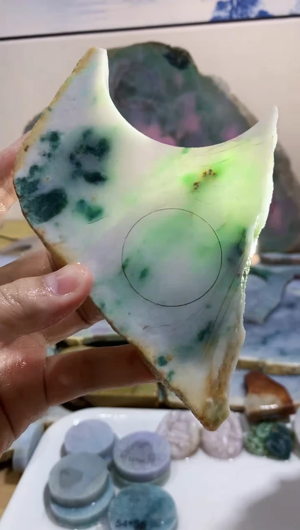 裸石翡翠0蒙0翡翠珠宝704