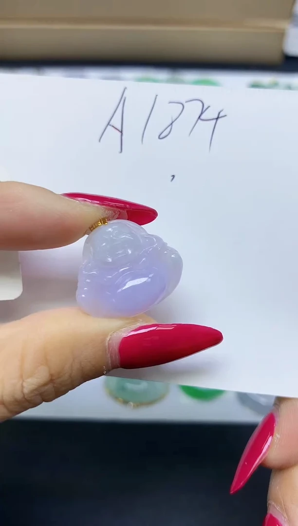 颈饰18K金镶嵌翡翠天然缅甸A货翡翠百元以上9元证书费自理