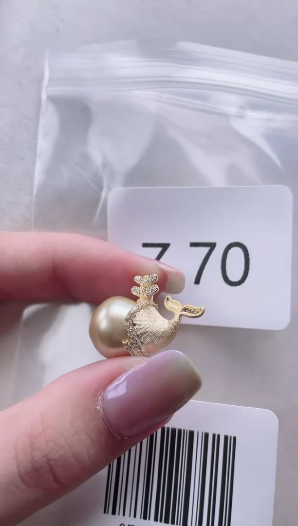 【闪购商品】海水珍珠吊坠银S925镶嵌Z70