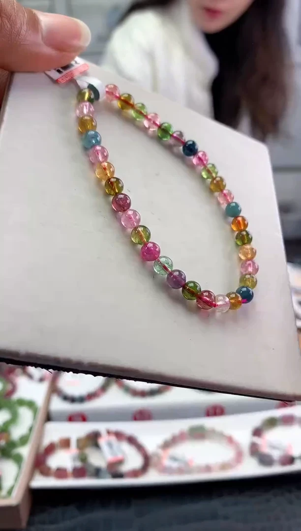 未镶嵌手串碧玺多样性发一条