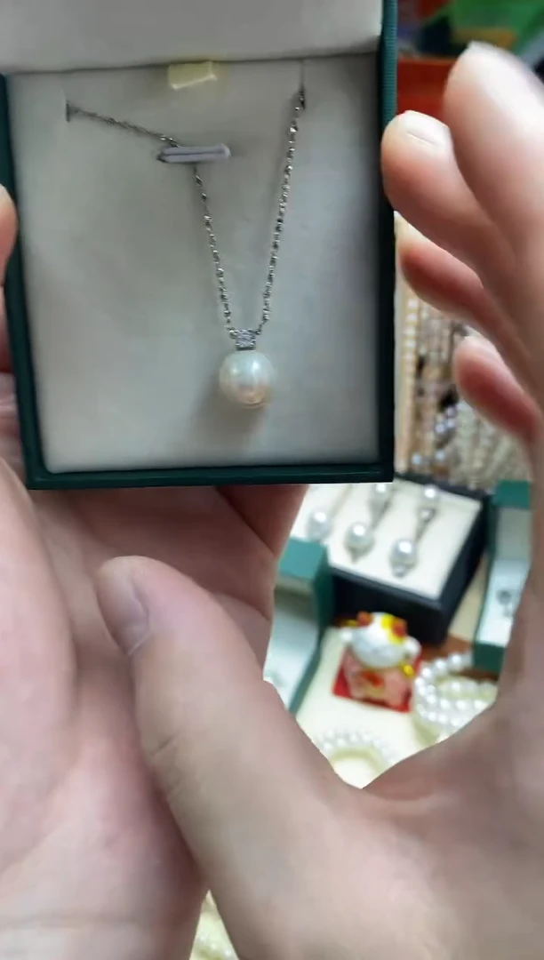 未镶嵌吊坠淡水珍珠10mm珍珠吊坠