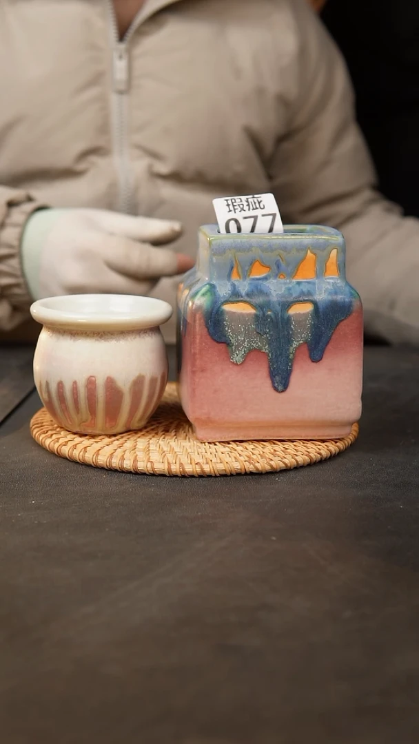 【闪购商品】瓷片077泥泥手工花盆