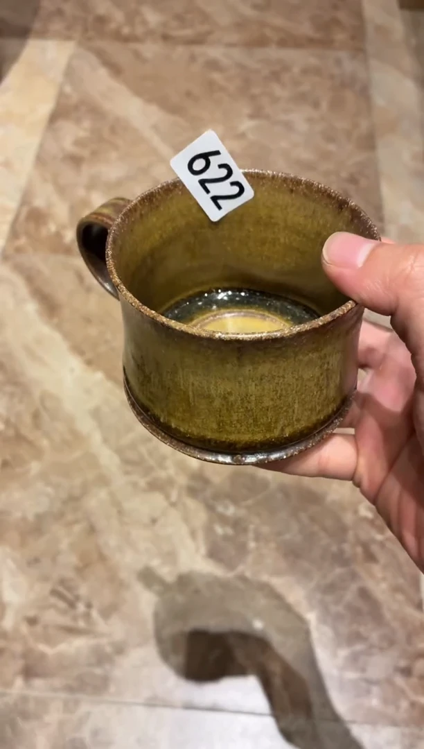 瓷片尼****禹622柴烧手工咖啡杯1个
