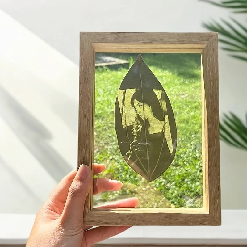 【520礼物叶雕定制礼物保存一辈子】叶雕照片定制情人节礼物树叶画