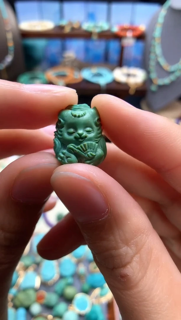 未镶嵌绿松石挂件佳****~凤九放漏