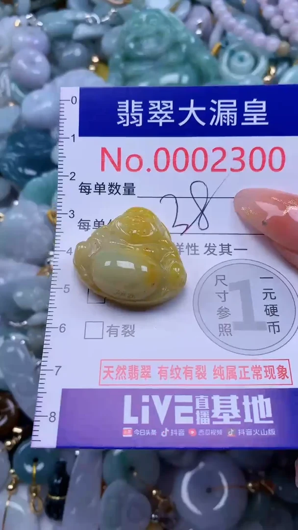 翡翠未镶嵌吊坠(不含链)2300