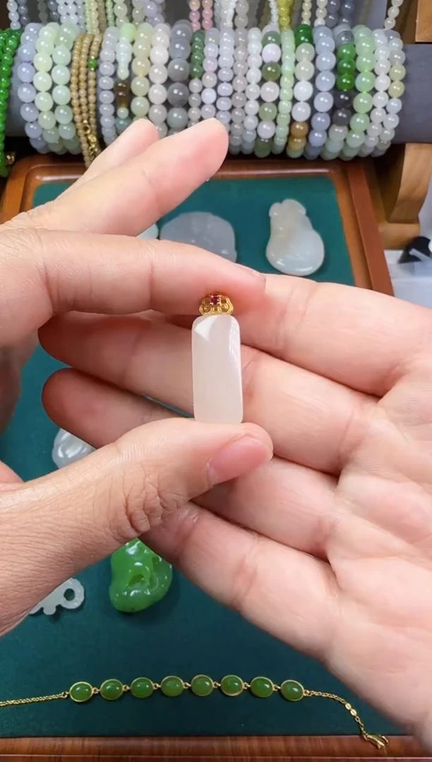 【闪购商品】和田玉无银S925镶嵌小吊坠多样性发其一