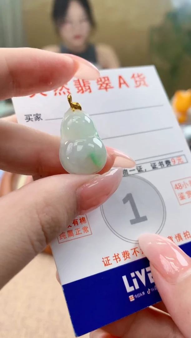颈饰未镶嵌翡翠天然A货翡翠挂件