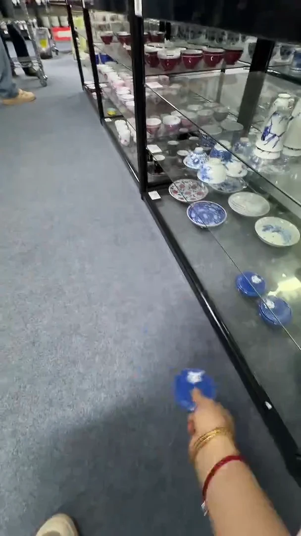 P墨舍柴窑洒蓝盖置