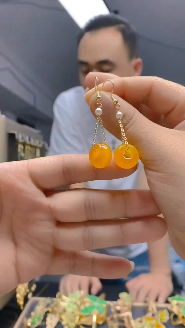 【闪购商品】玛瑙/玉髓耳饰合金3玛瑙饰品