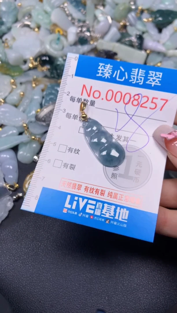 【闪购商品】翡翠颈饰未镶嵌含绳0008257