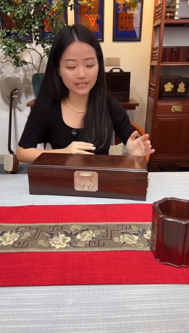 紫檀木类成套家具文盒  藏宝盒  一木一器   一物一拍