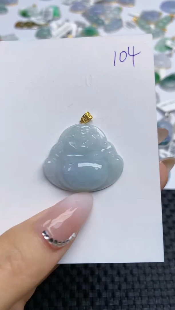 【闪购商品】翡翠颈饰18K金镶嵌 天然翡翠A货