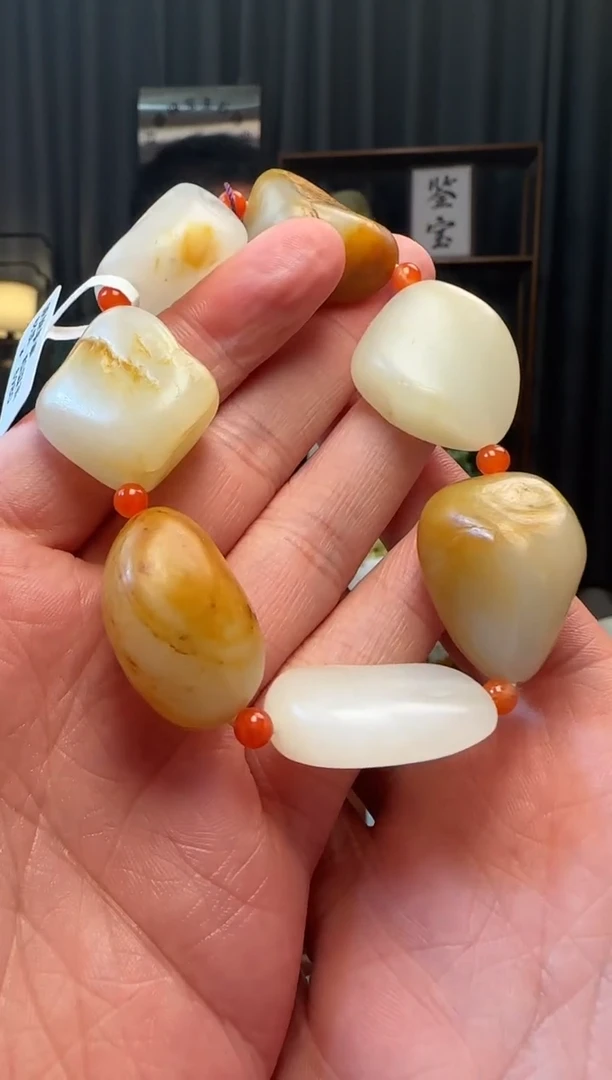 吊坠(不含链)未镶嵌和田玉手串