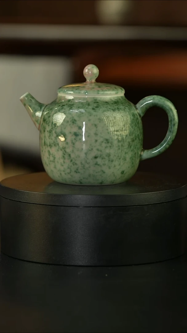 【闪购商品】杯庐陵昱西姓名款瓜皮绿壶