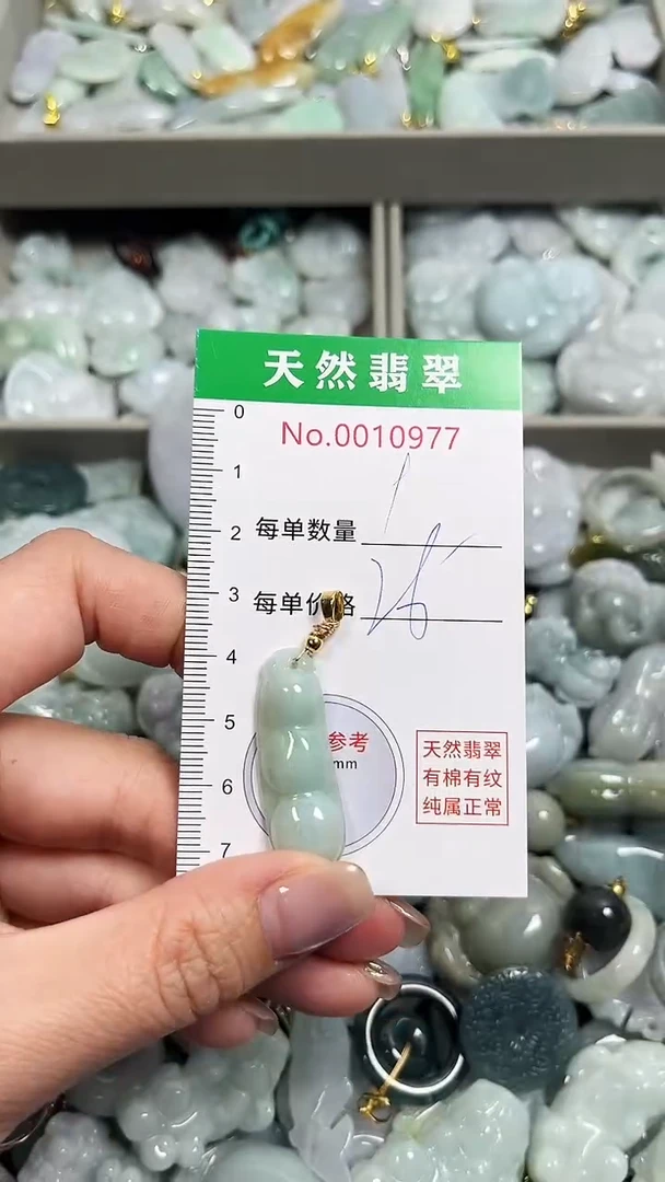 翡翠未镶嵌吊坠(不含链)0977