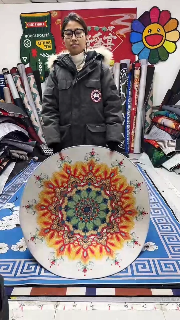 棉麻绒02 100圆形