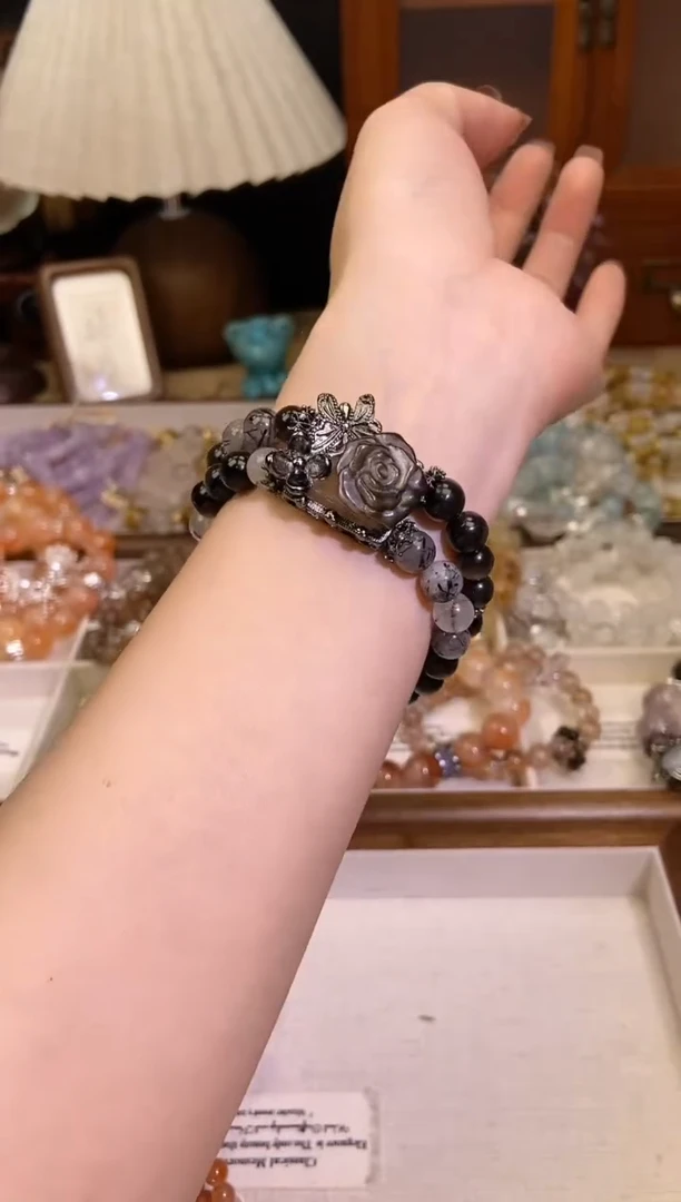 【闪购商品】黑曜岩手饰未镶嵌394