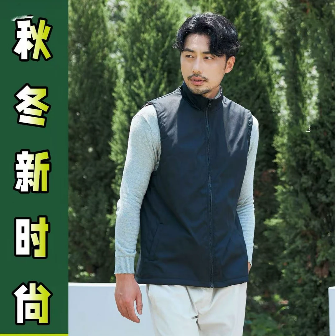 8822-男士立领冲锋马夹（两面穿）（立领黑）三防马夹