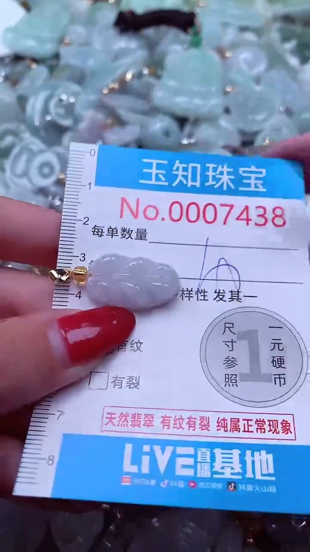 吊坠(不含链)未镶嵌翡翠7438