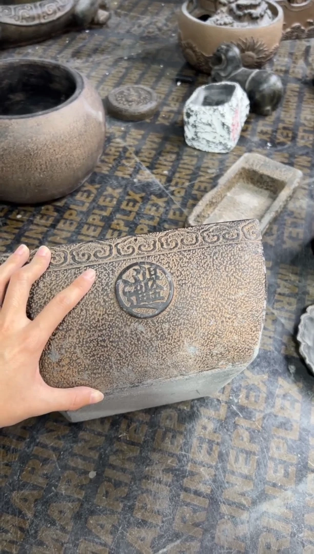 陶土【火山泥】祥云大斗盆