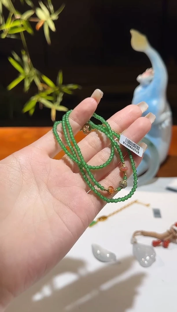 翡翠未镶嵌颈饰【小四】金珠小于0.5