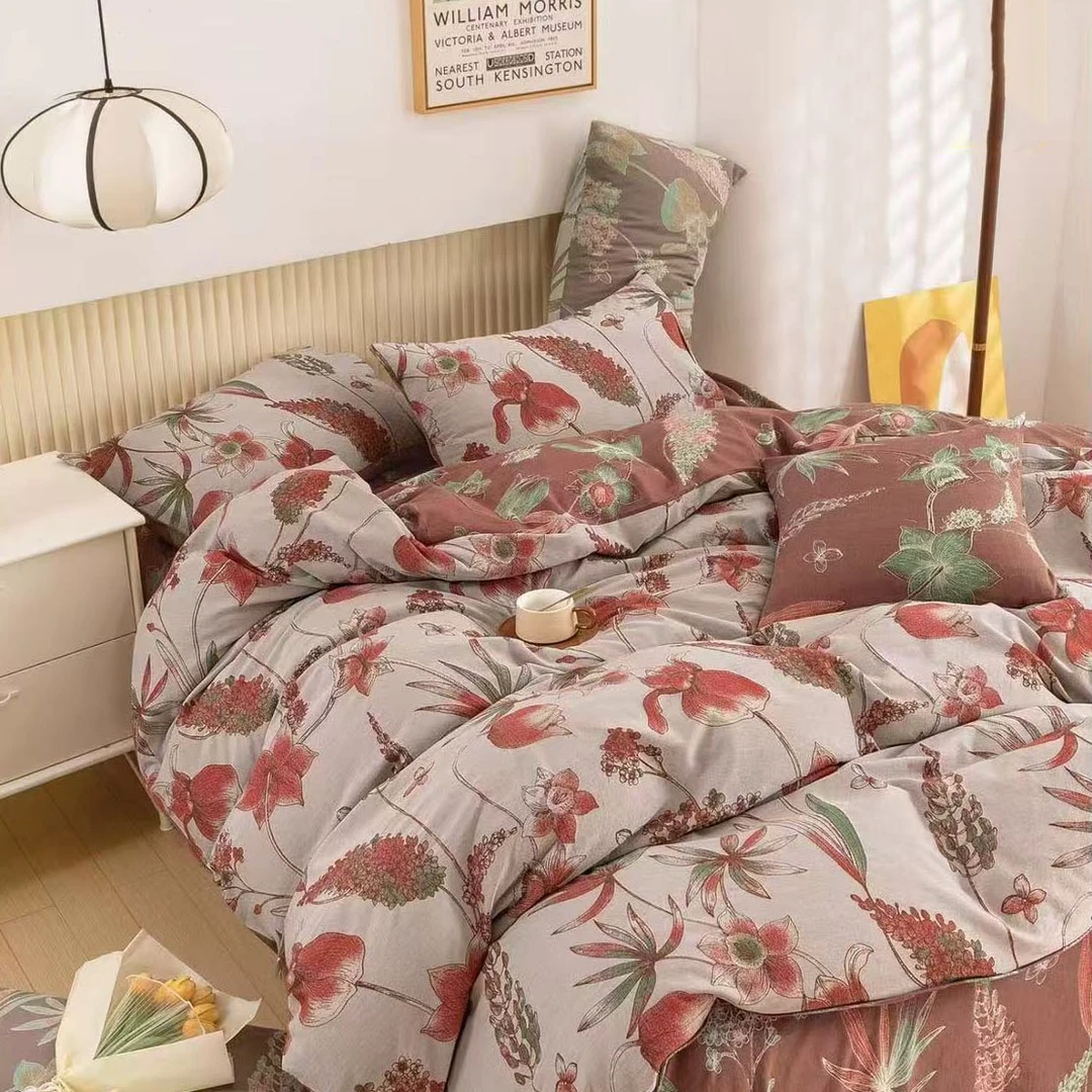 【原装正品 睡眠屋】高奢原麻纱布床单-230cm*250cm挪威幻境