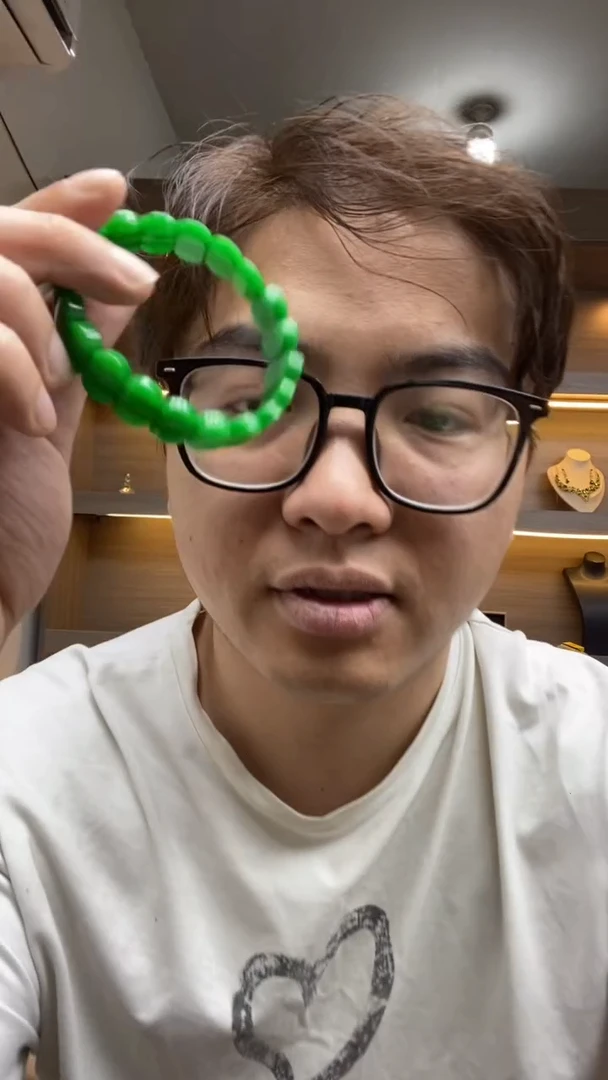 未镶嵌手串翡翠【浠家定制】缅料高端绿手牌
