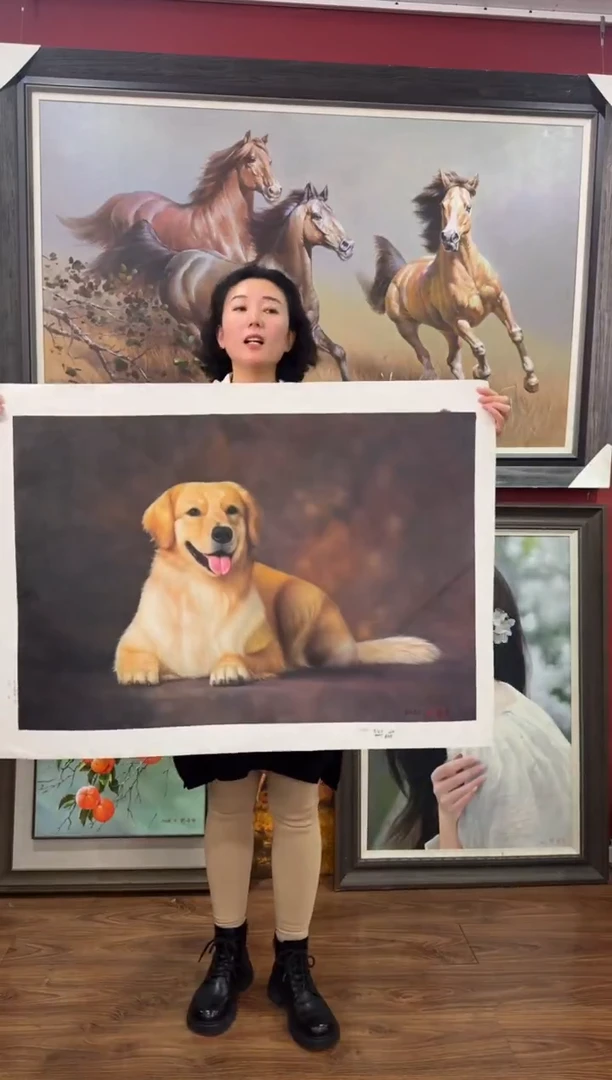 油画【40号】约90*60cm丨朝鲜原创纯手绘孤品油画丨顺丰包邮