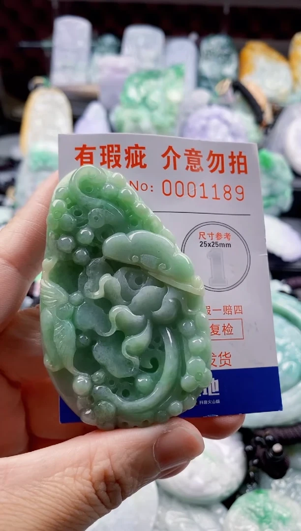 翡翠未镶嵌吊坠(不含链)1