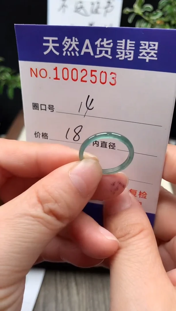 未镶嵌戒指翡翠14#