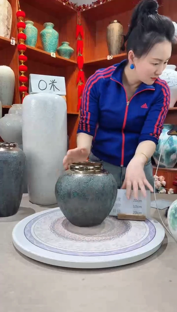 【闪购商品】瓶陶瓷花瓶 无花 青铜小号